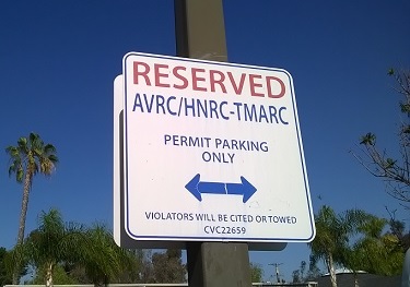 Reserved parking sign